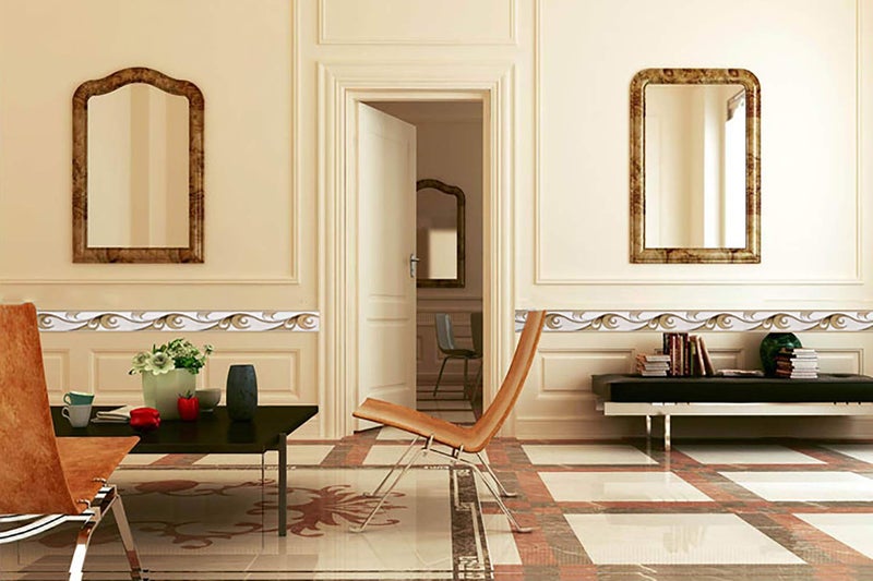 Dundee Deco Wallpaper Border Peel and Stick BD3221 - Abstract Brown Scrolls Wallpaper Border Retro Design, Roll 33 ft. x 4 in. (10m x 10cm), Self Adhesive - Image 2
